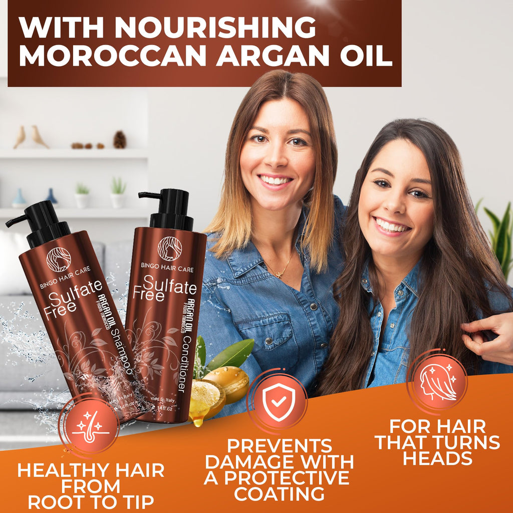 Sulfate Free Argan Oil Shampoo and Conditioner Set X948718