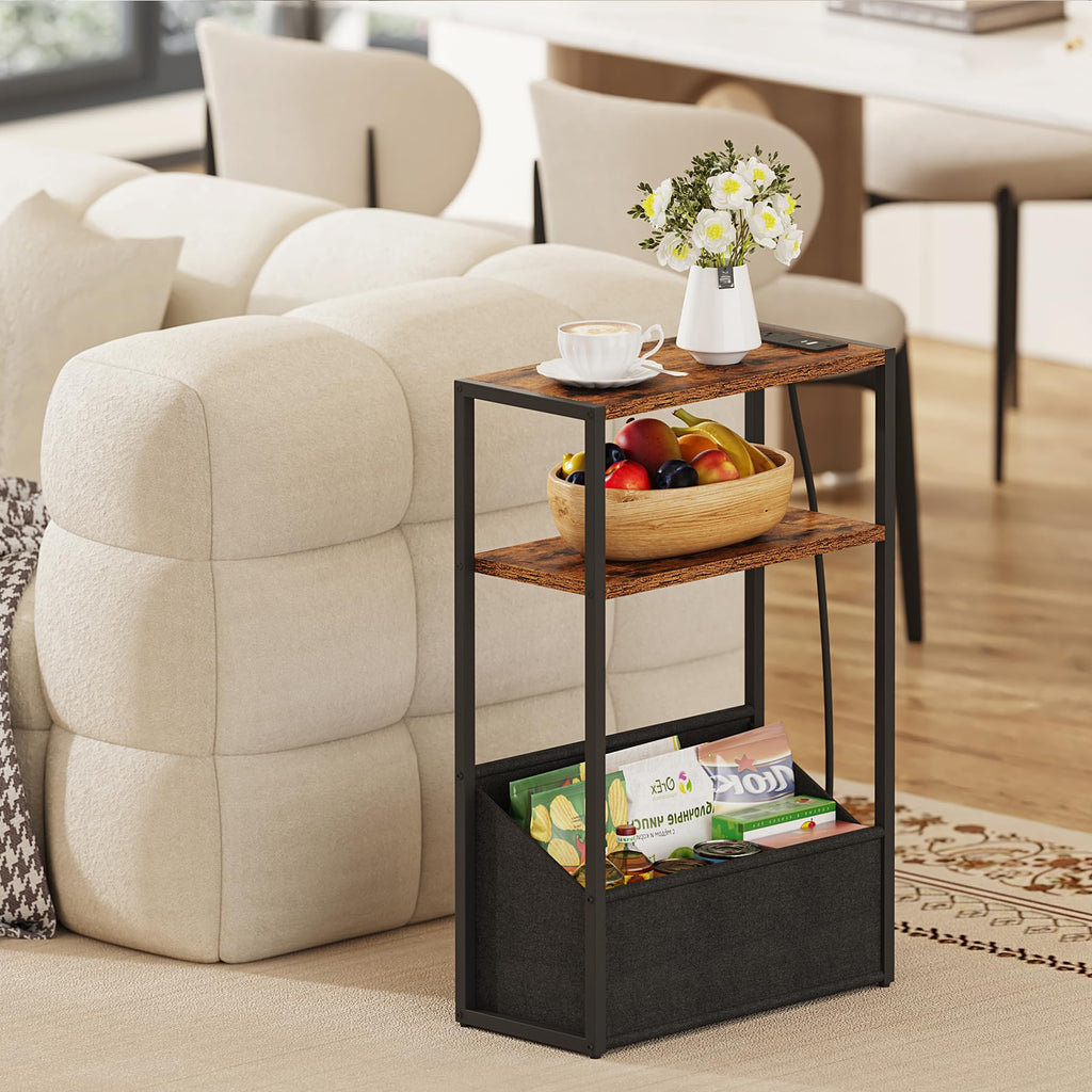 Narrow Side Table with Charging Station X118392