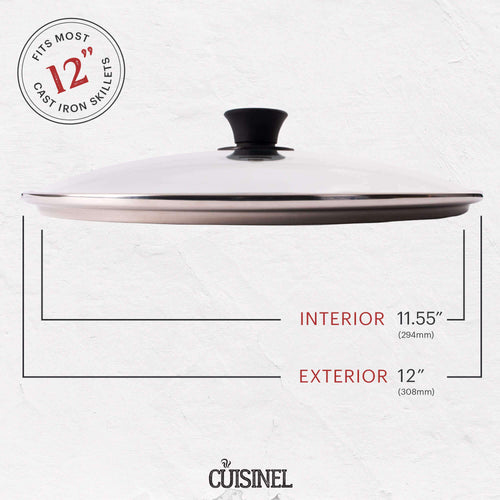 12 inch Tempered Glass Lid Oven Safe Y5839