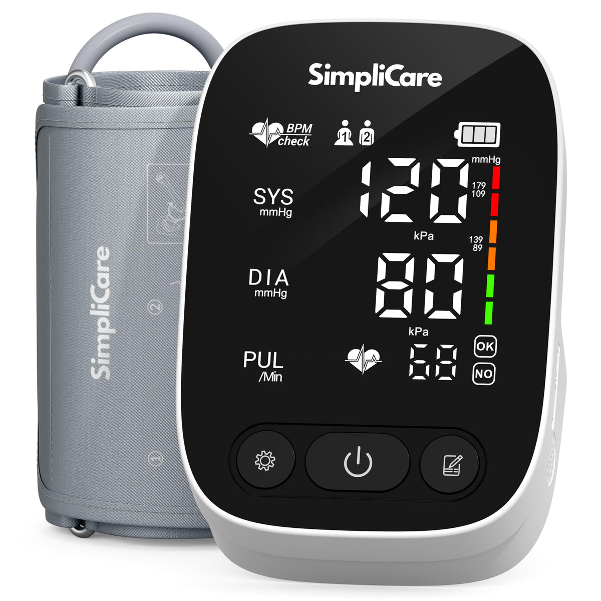 Blood Pressure Monitor with XL Cuff and LED Display U1816