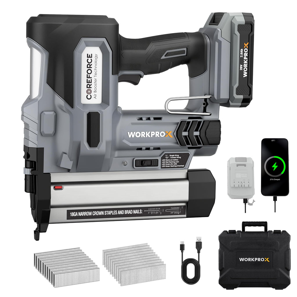 20V Cordless 18 Gauge 2-in-1 Nail & Staple Gun J323210