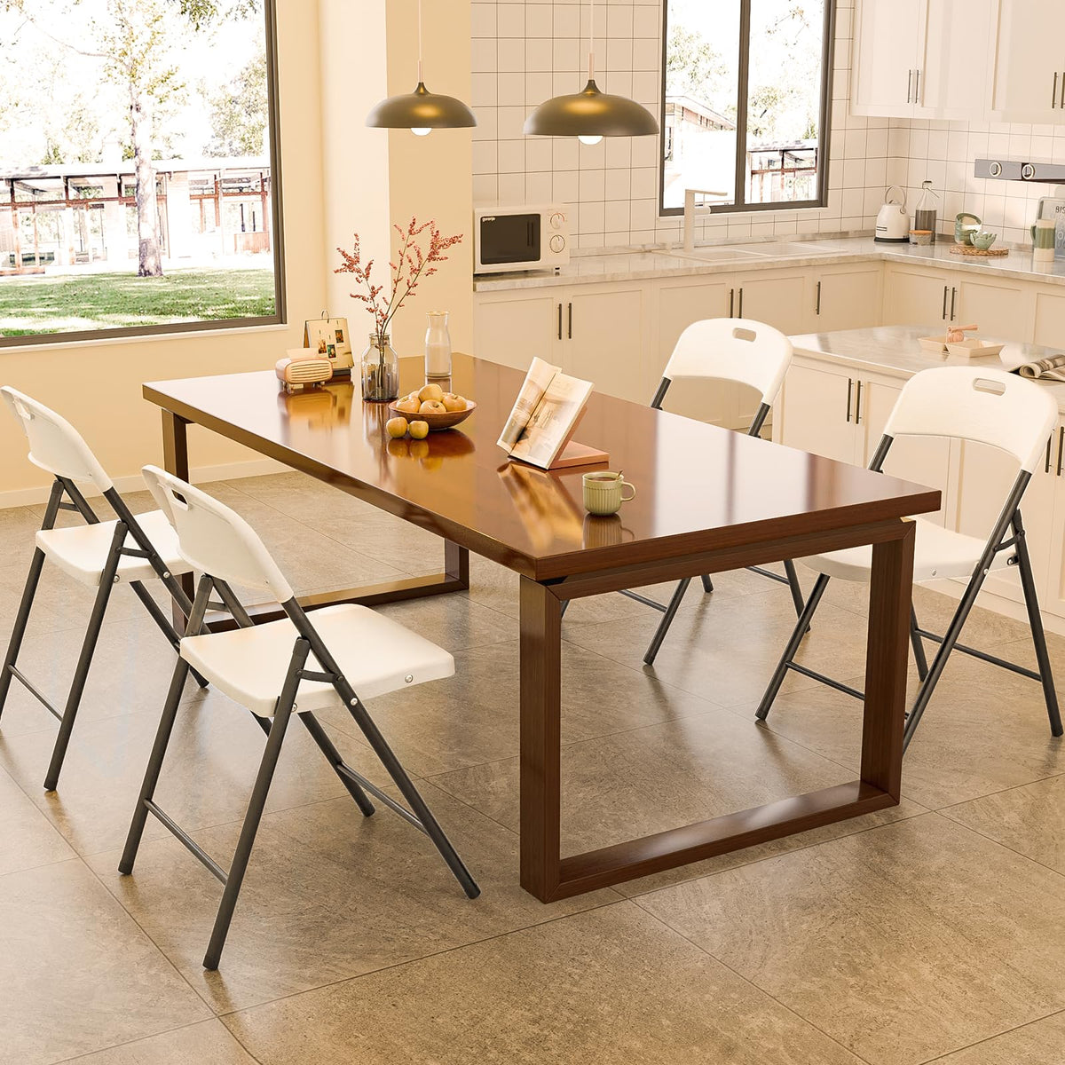 White Plastic Folding Chairs 10-Pack P60773