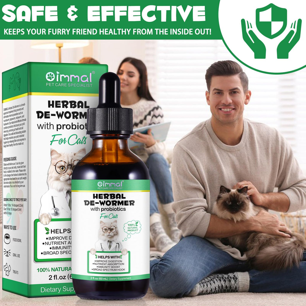 Herbal Cat Supplement Drops with Probiotic 60ml X85942