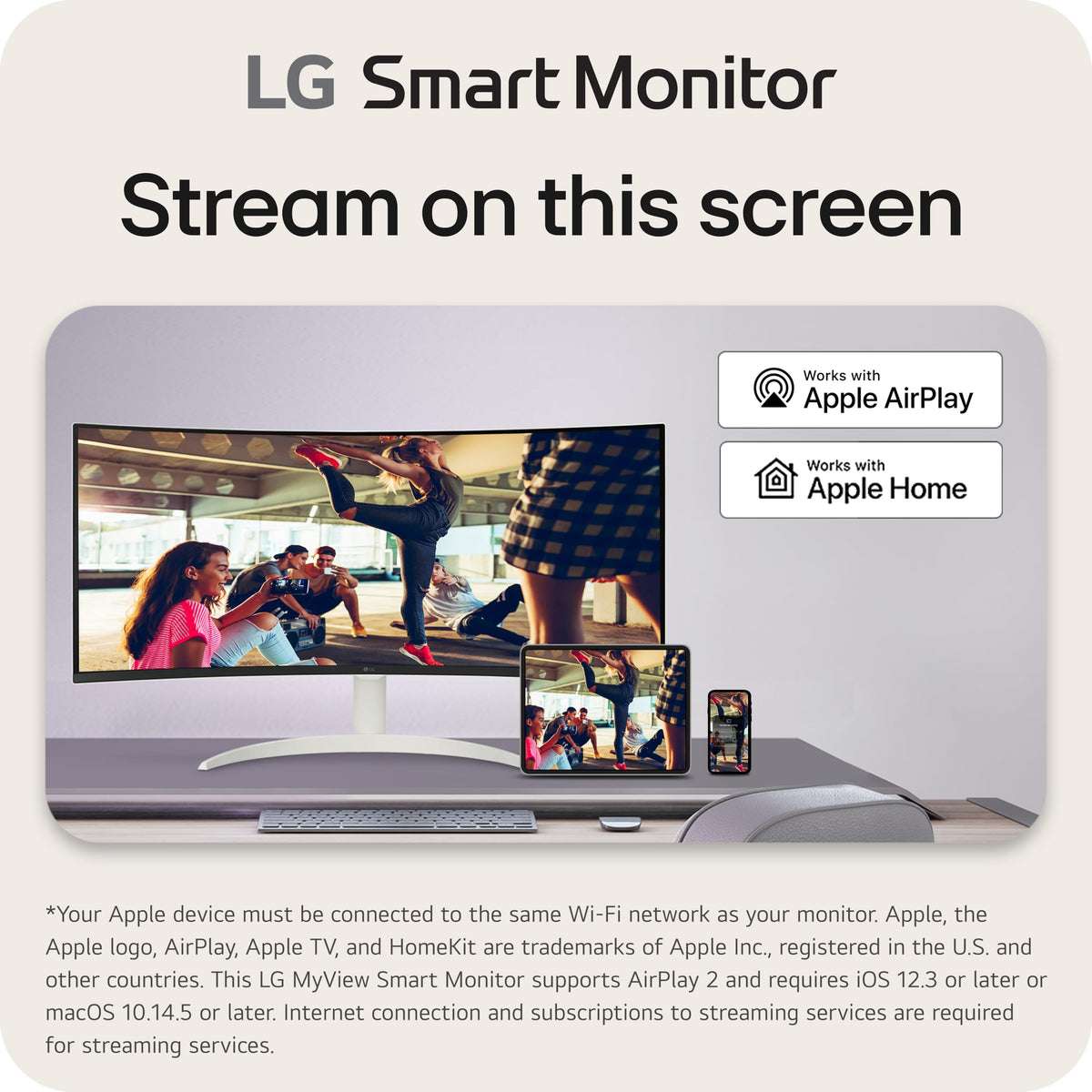 34-inch QHD Curved UltraWide Smart Monitor with Built-in Speaker O420