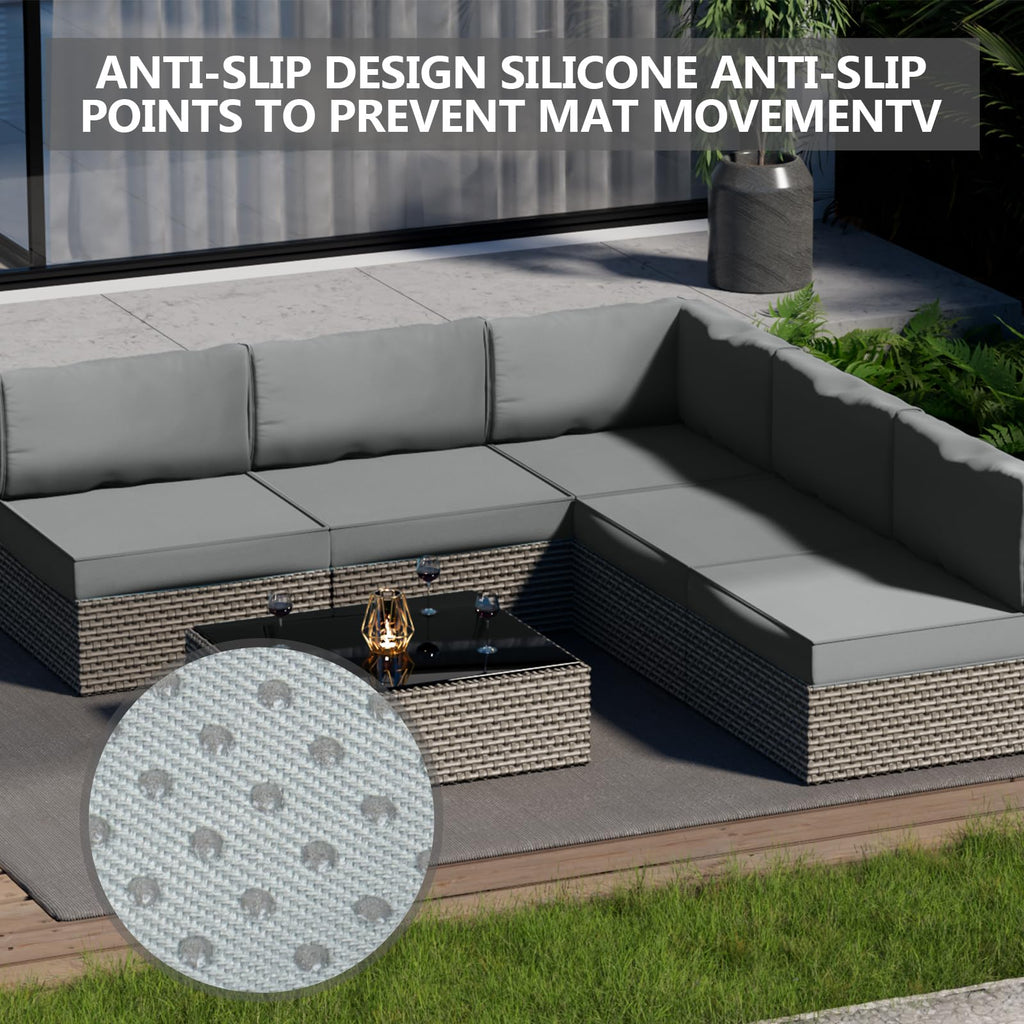 14 Piece Outdoor Waterproof Cushion Covers with Zipper A33725
