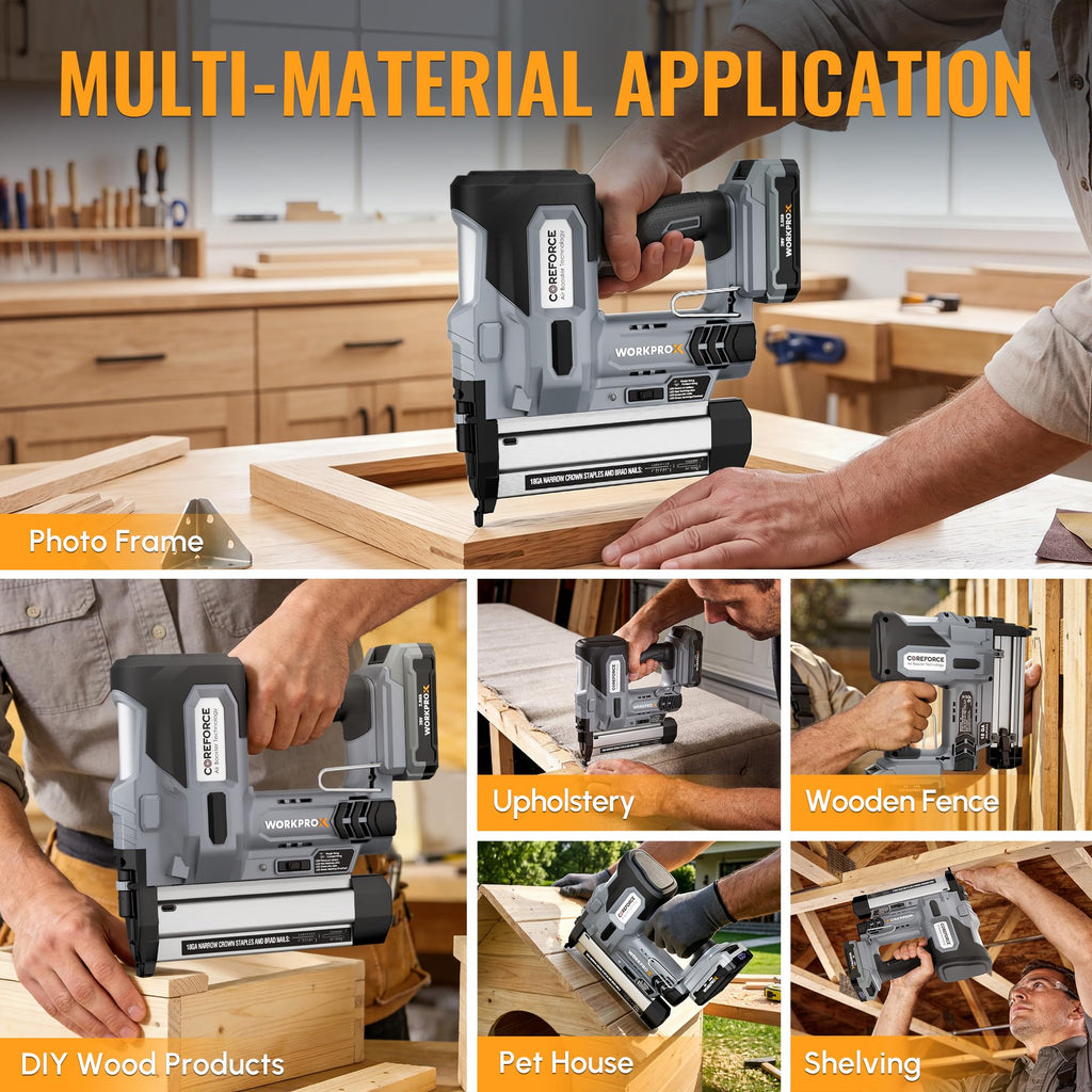 20V Cordless 18 Gauge 2-in-1 Nail & Staple Gun J323210