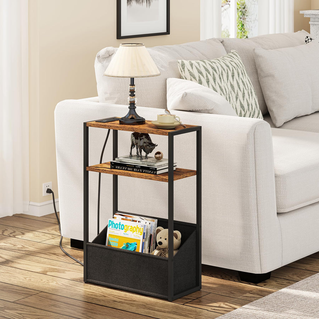 Narrow Side Table with Charging Station X118392