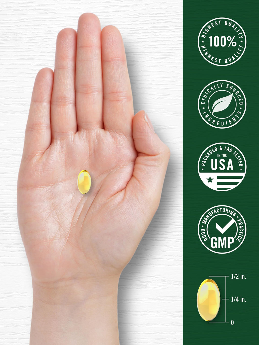 Odorless Garlic Softgels Supplement 300 Count L35839