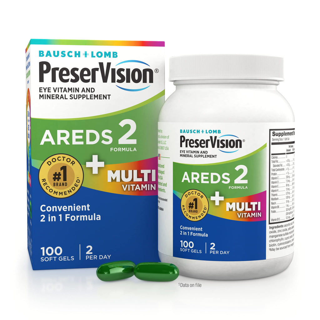 Multivitamin Eye Vitamins 100 Softgels T7941