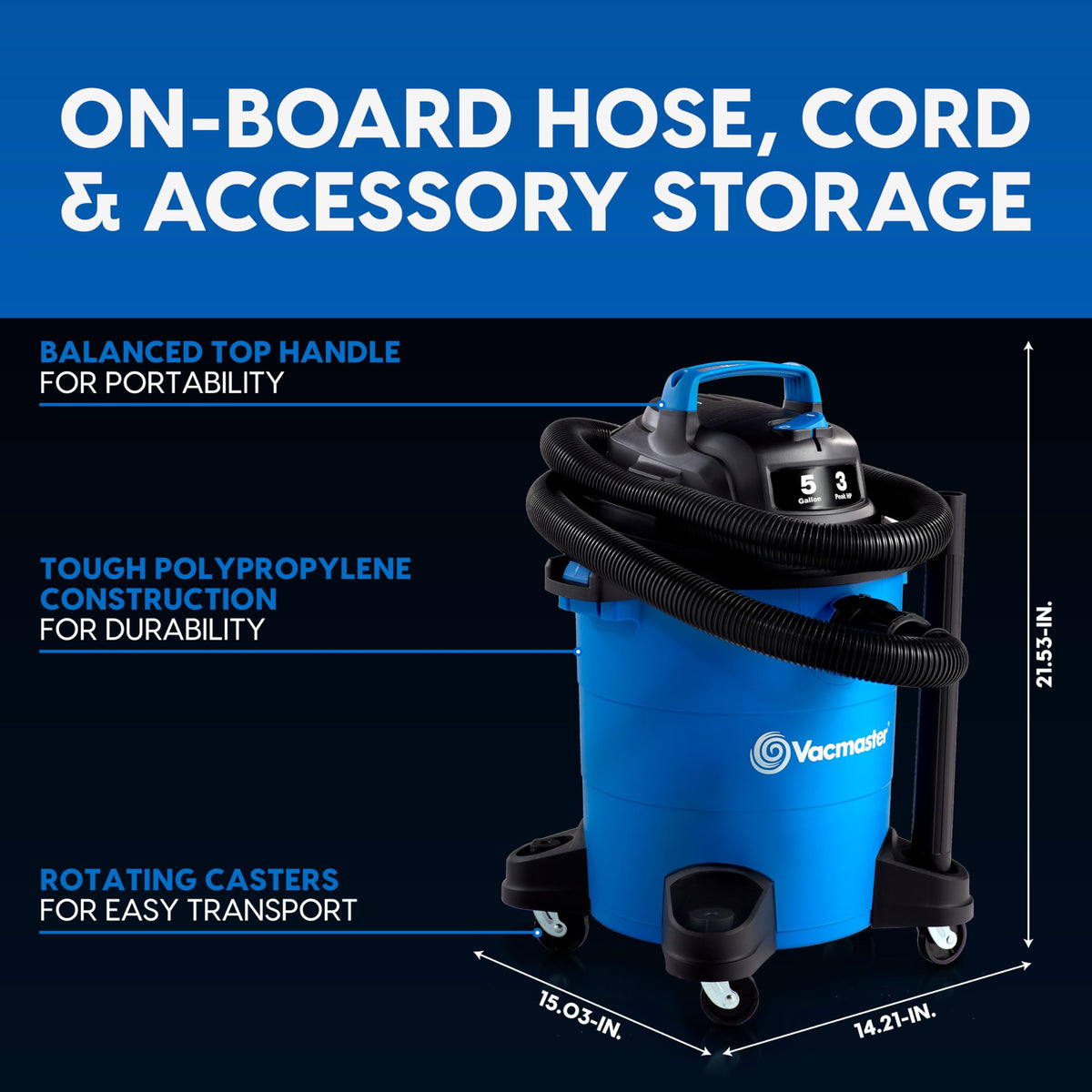 5-Gal Wet/Dry Vacuum O280530