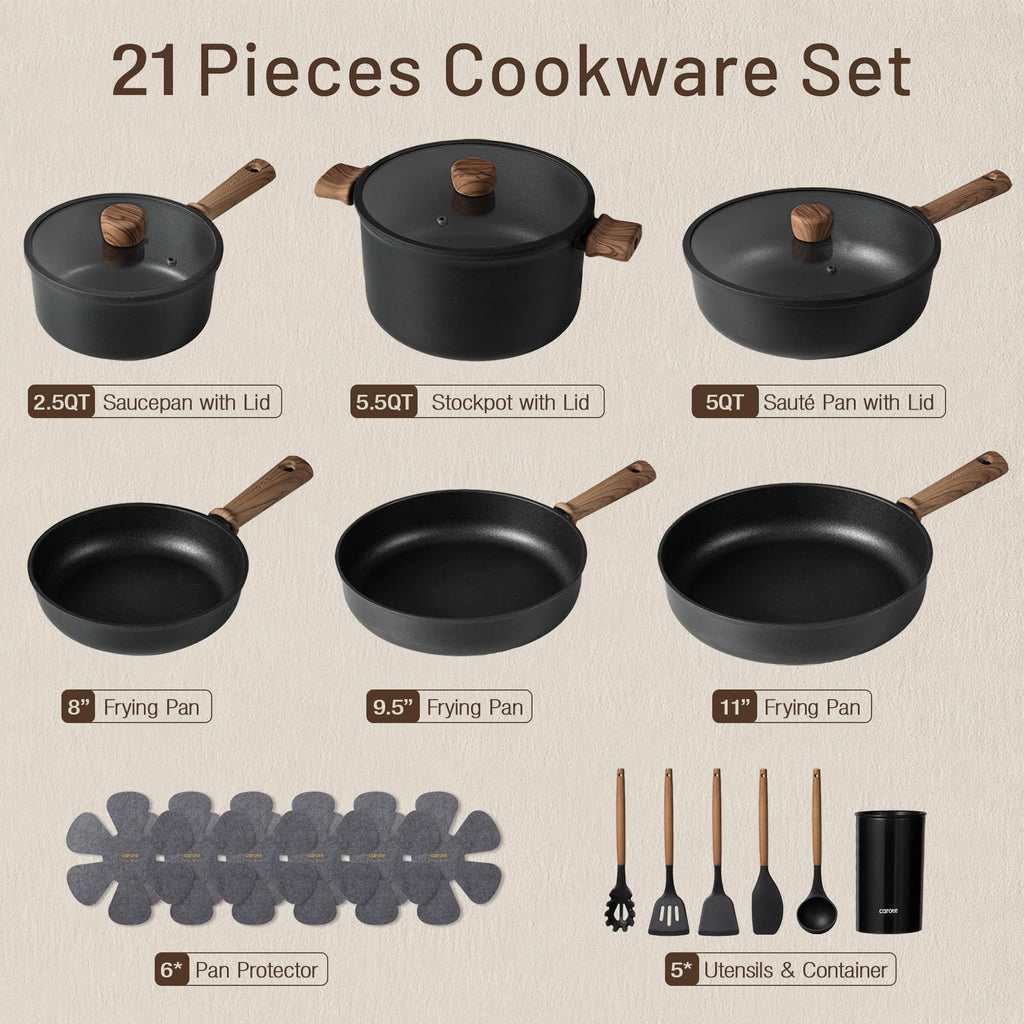 21 Pc Nonstick Cookware Set G170