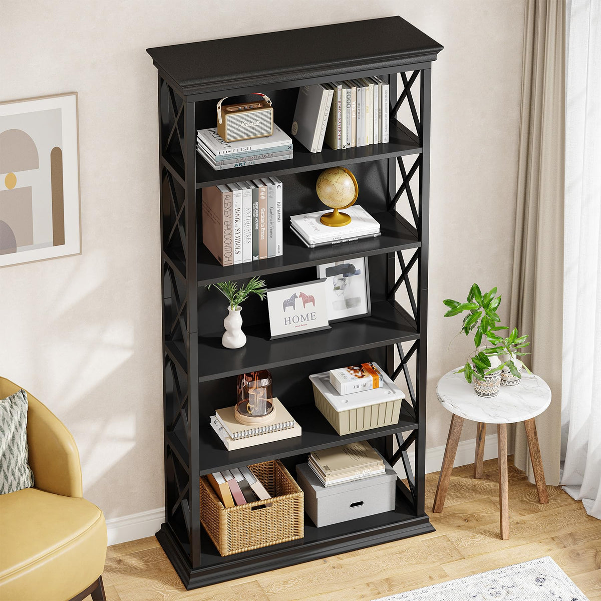 71 Inches 6-Tier Bookcase N1324