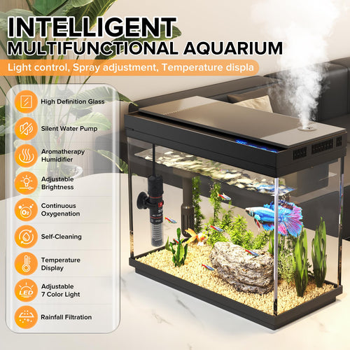 2.4-Gallon Aquarium Starter Kit with Quiet Pump T85821