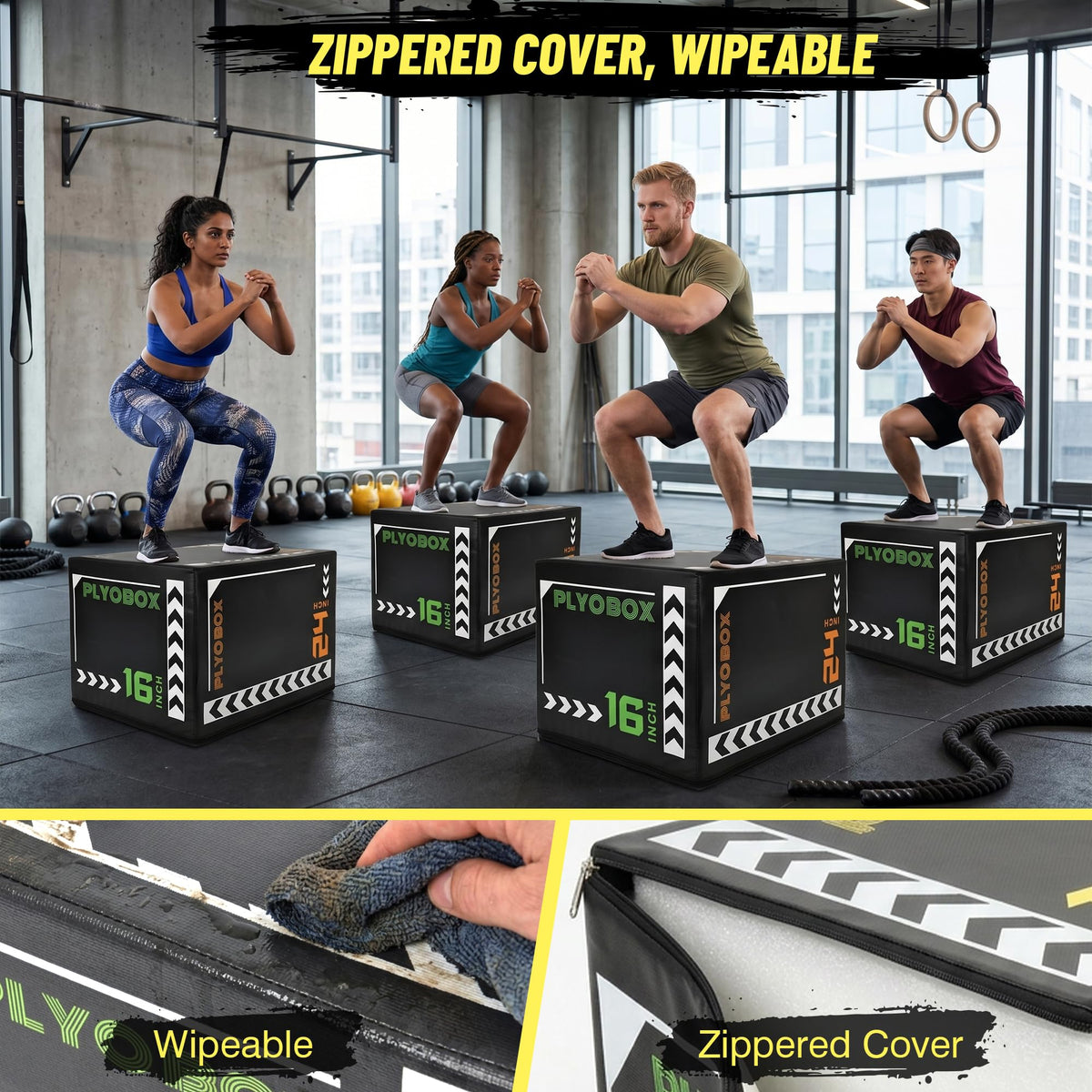 3-in-1 Foam Plyometric Jump Box V8422