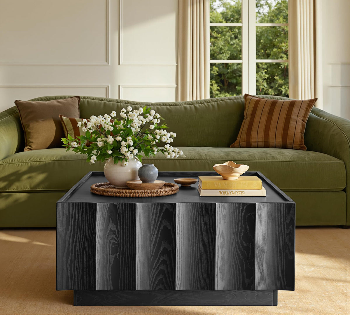 Square Coffee Table with Storage V302335
