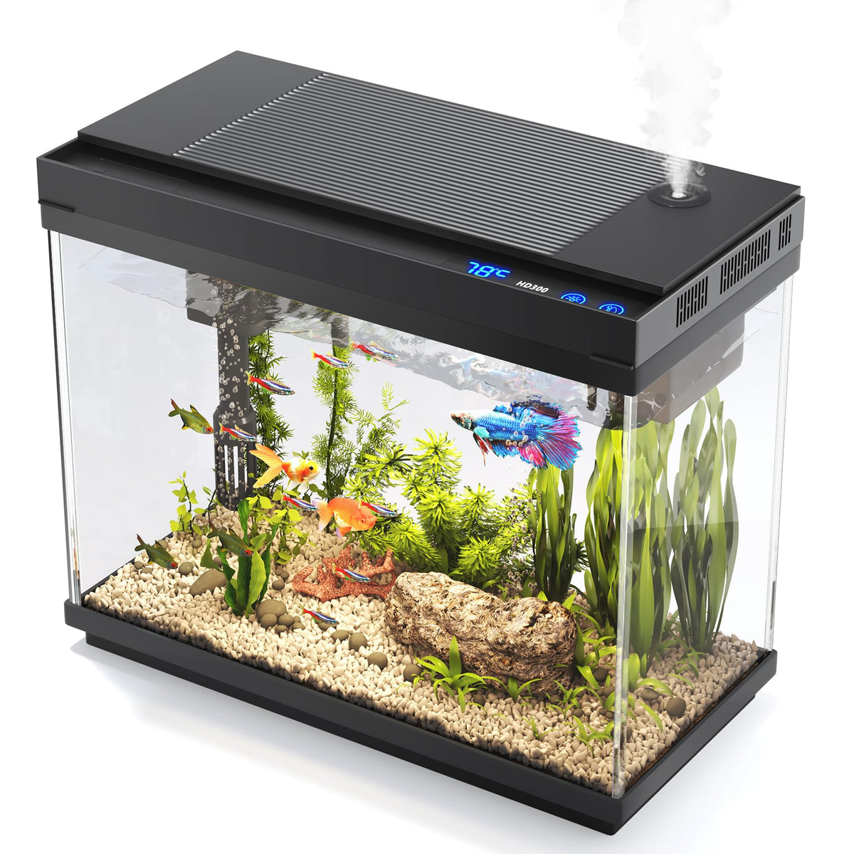 2.4-Gallon Aquarium Starter Kit with Quiet Pump T85821