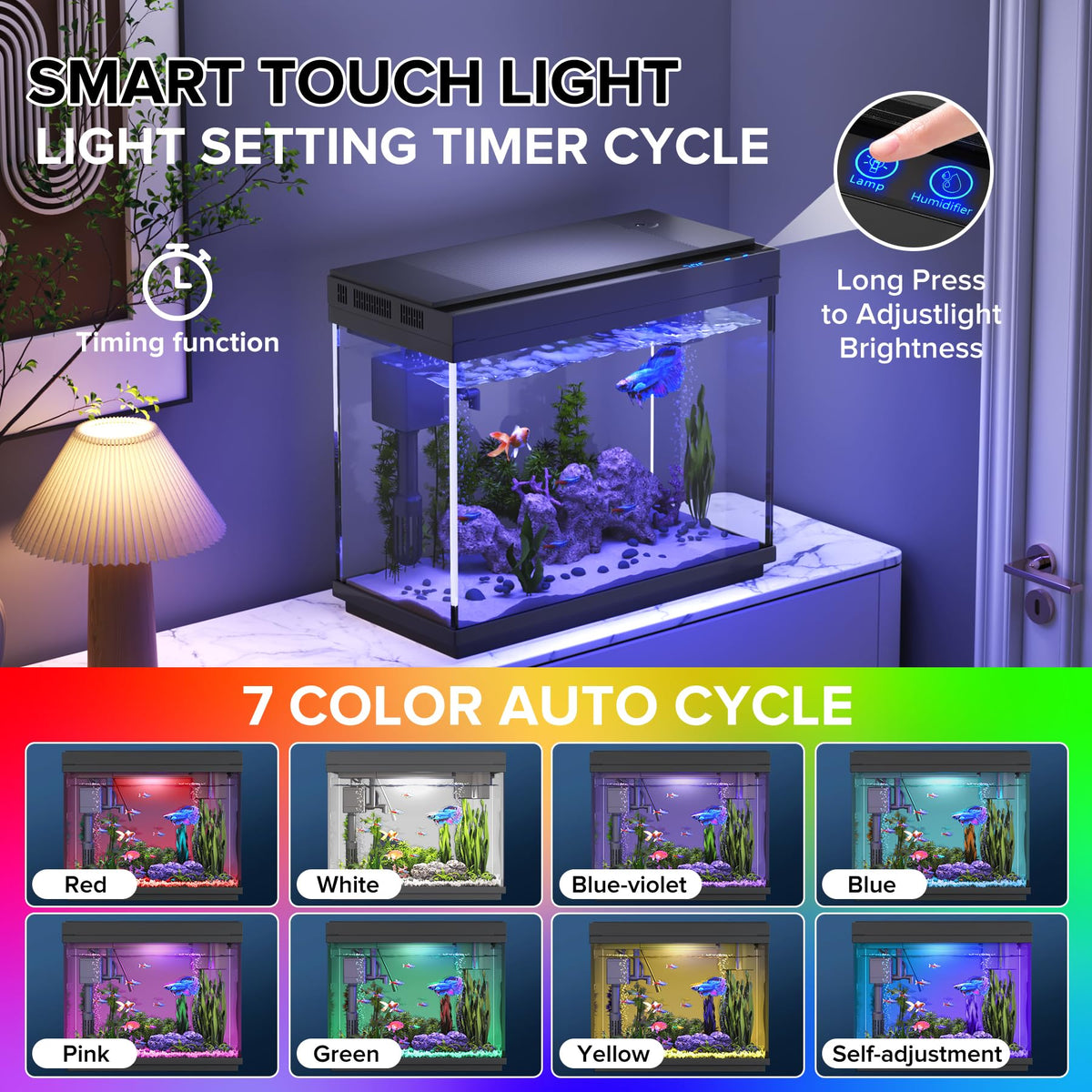 2.4-Gallon Aquarium Starter Kit with Quiet Pump T85821