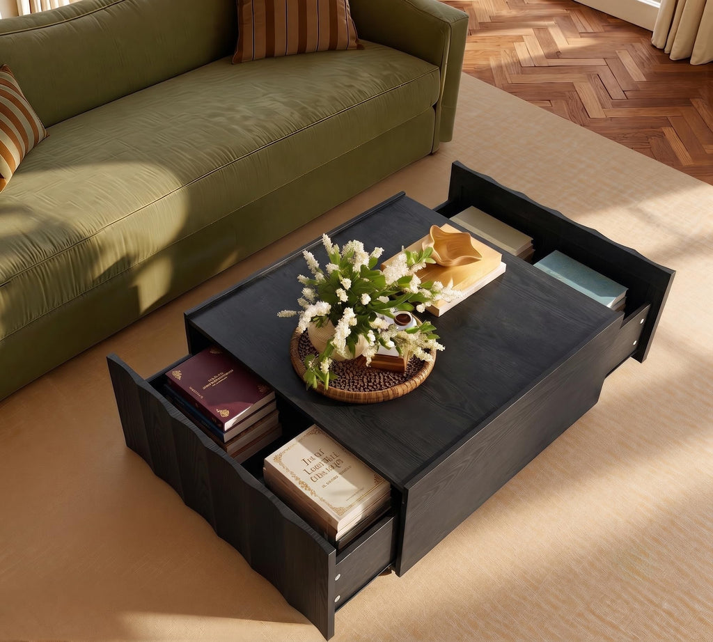 Square Coffee Table with Storage V302335