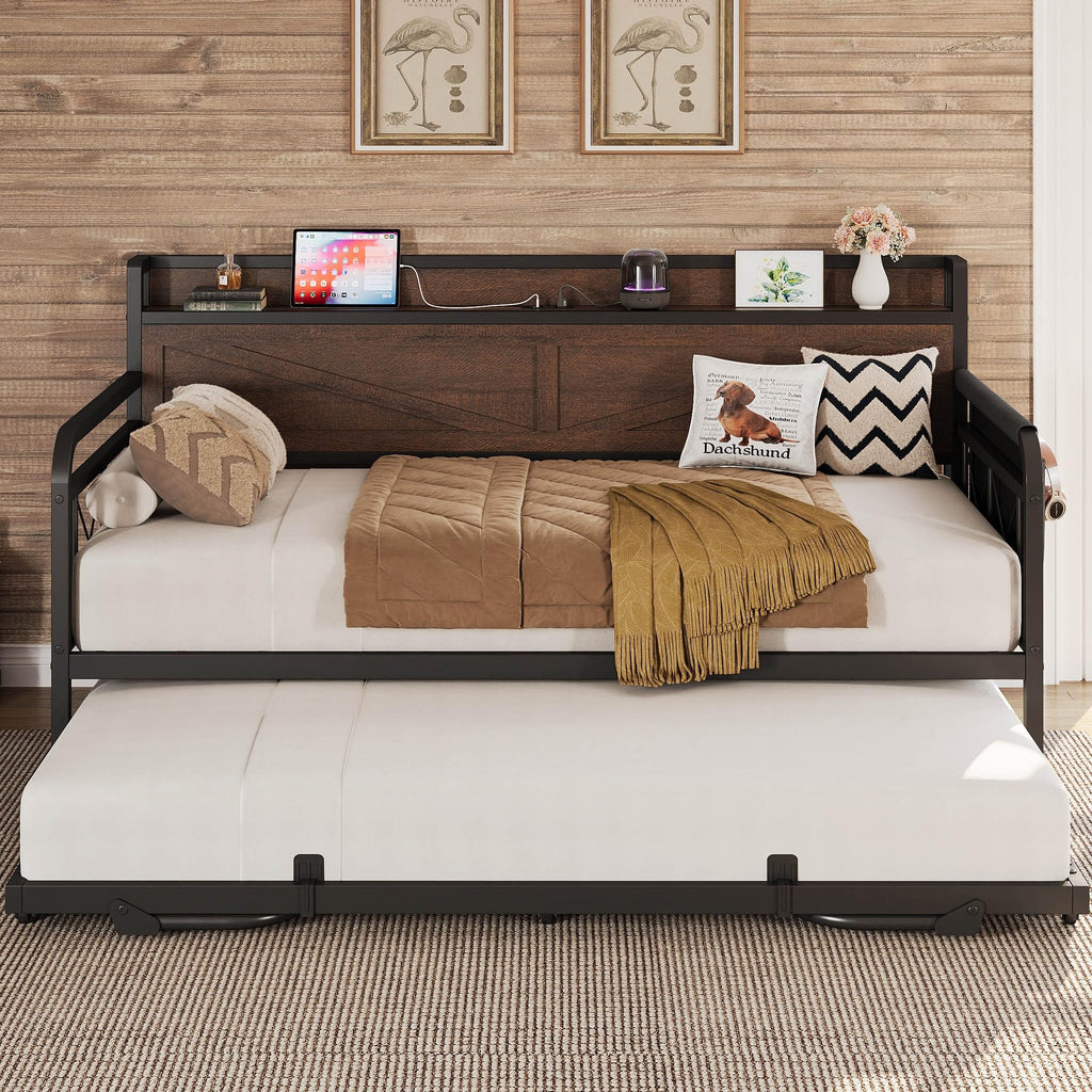 Twin Daybed with Pop Up Trundle Z55059