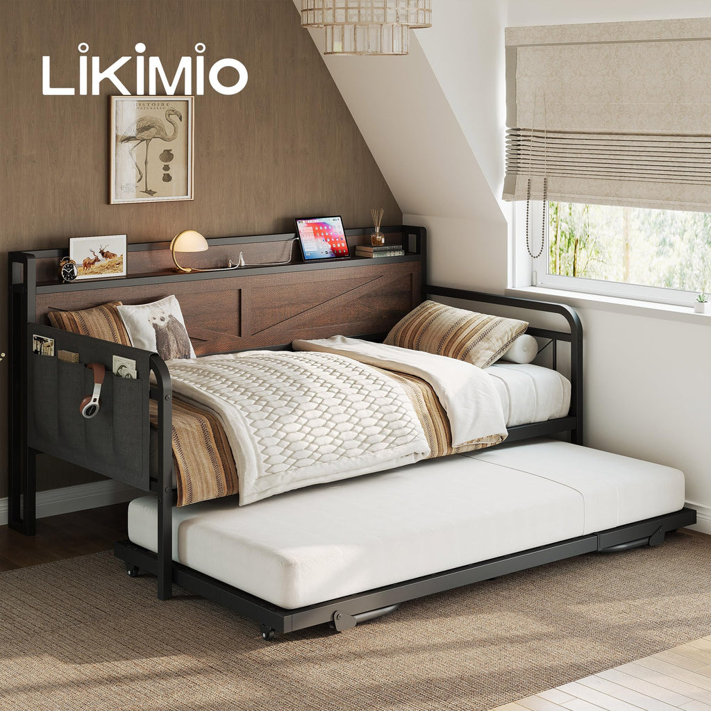 Twin Daybed with Pop Up Trundle Z55059
