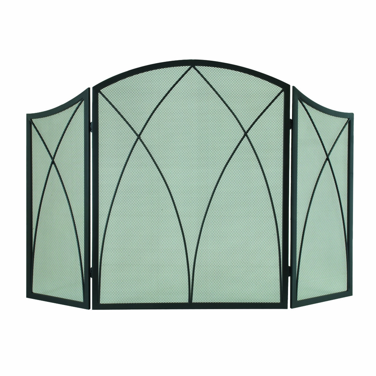 Arched 3-Panel Fireplace Screen U9540