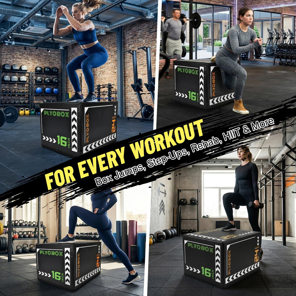 3-in-1 Foam Plyometric Jump Box V8422