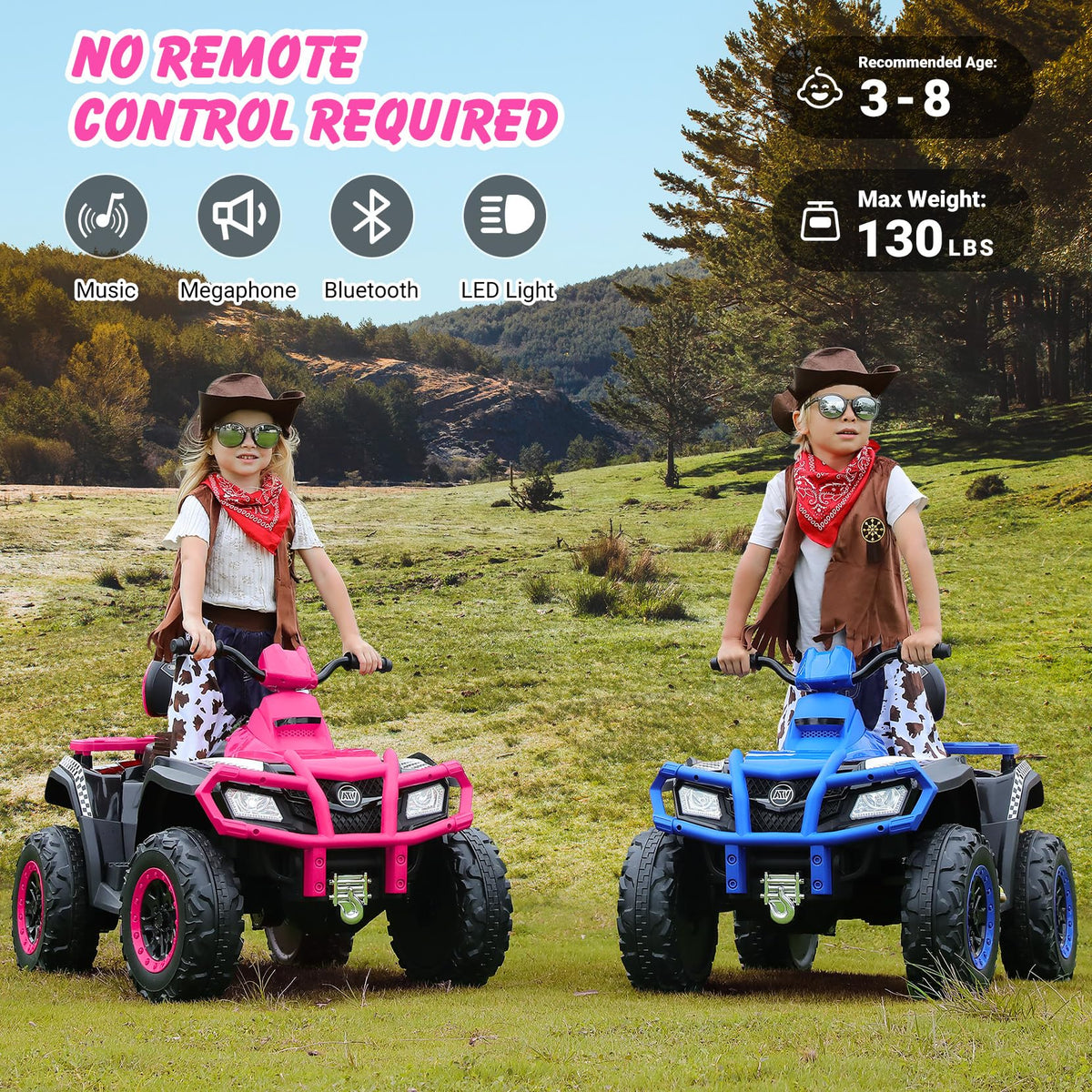 24V 2 Seater 4WD Off-Road Ride on ATV X379748